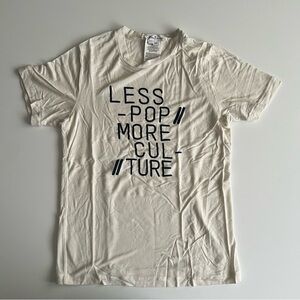 Less Pop, More Culture t-shirt, BCBGeneration, ivory, xxs